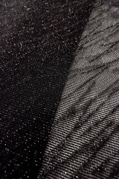 画像8: O0909G 女性用羽織  シルク（正絹） 黒, 線 【中古】【USED】【リサイクル】 ★★☆☆☆【O0909G】 (8)