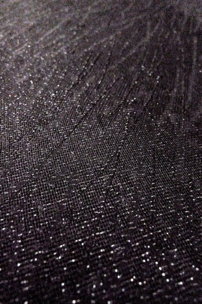 画像10: O0909G 女性用羽織  シルク（正絹） 黒, 線 【中古】【USED】【リサイクル】 ★★☆☆☆【O0909G】 (10)