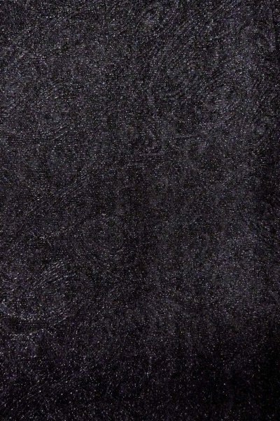 画像5: O0909H 女性用羽織  シルク（正絹） 黒, うず 【中古】【USED】【リサイクル】 ★★★☆☆【O0909H】 (5)