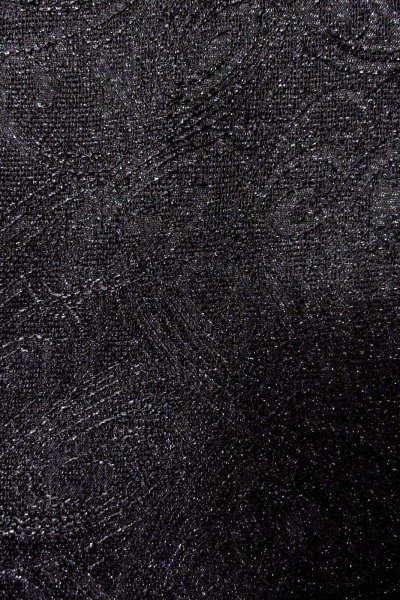 画像7: O0909H 女性用羽織  シルク（正絹） 黒, うず 【中古】【USED】【リサイクル】 ★★★☆☆【O0909H】 (7)