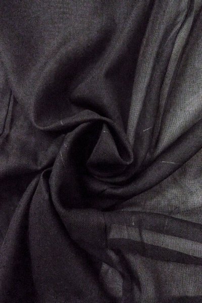 画像12: O0909I 女性用羽織  シルク（正絹） 黒, 草 【中古】【USED】【リサイクル】 ★★★☆☆【O0909I】 (12)