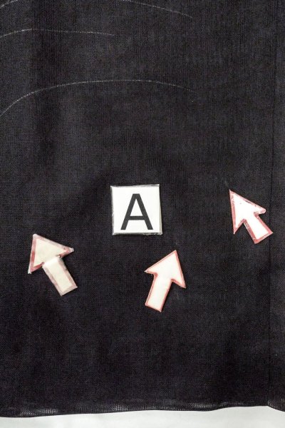 画像14: O0909I 女性用羽織  シルク（正絹） 黒, 草 【中古】【USED】【リサイクル】 ★★★☆☆【O0909I】 (14)