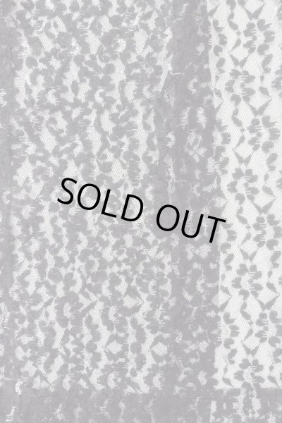 画像4: O0909J 女性用羽織  化繊 黒, 花 【中古】【USED】【リサイクル】 ★★★★☆【O0909J】 (4)