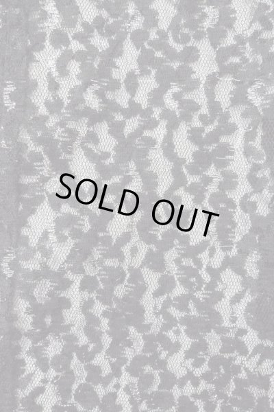 画像5: O0909J 女性用羽織  化繊 黒, 花 【中古】【USED】【リサイクル】 ★★★★☆【O0909J】 (5)