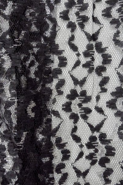 画像6: O0909J 女性用羽織  化繊 黒, 花 【中古】【USED】【リサイクル】 ★★★★☆【O0909J】 (6)