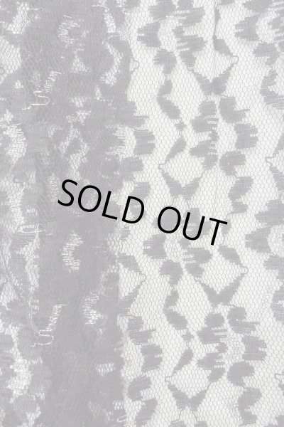 画像6: O0909J 女性用羽織  化繊 黒, 花 【中古】【USED】【リサイクル】 ★★★★☆【O0909J】 (6)