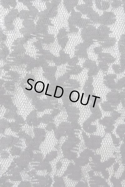 画像7: O0909J 女性用羽織  化繊 黒, 花 【中古】【USED】【リサイクル】 ★★★★☆【O0909J】 (7)