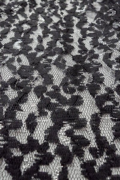 画像9: O0909J 女性用羽織  化繊 黒, 花 【中古】【USED】【リサイクル】 ★★★★☆【O0909J】 (9)