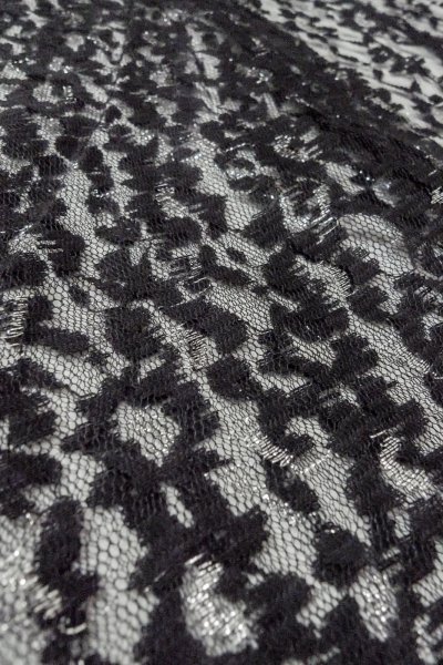 画像10: O0909J 女性用羽織  化繊 黒, 花 【中古】【USED】【リサイクル】 ★★★★☆【O0909J】 (10)