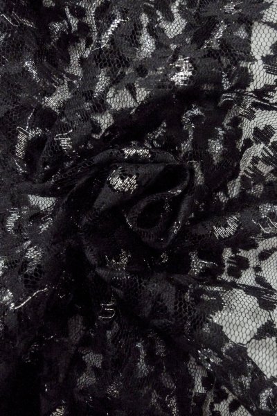 画像12: O0909J 女性用羽織  化繊 黒, 花 【中古】【USED】【リサイクル】 ★★★★☆【O0909J】 (12)