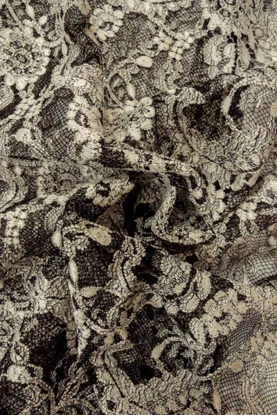 画像11: O0909K 女性用羽織  化繊 黒, 花 【中古】【USED】【リサイクル】 ★★★☆☆【O0909K】 (11)