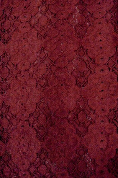 画像5: O0909L 女性用羽織  化繊 深い赤色, 花 【中古】【USED】【リサイクル】 ★★★☆☆【O0909L】 (5)