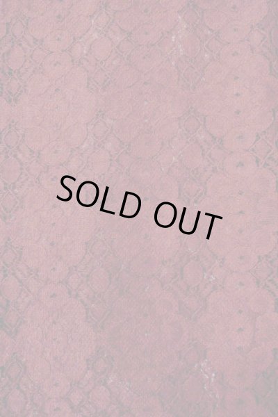 画像5: O0909L 女性用羽織  化繊 深い赤色, 花 【中古】【USED】【リサイクル】 ★★★☆☆【O0909L】 (5)