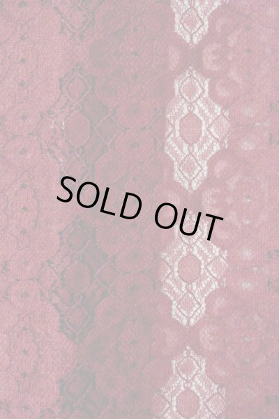 画像6: O0909L 女性用羽織  化繊 深い赤色, 花 【中古】【USED】【リサイクル】 ★★★☆☆【O0909L】 (6)