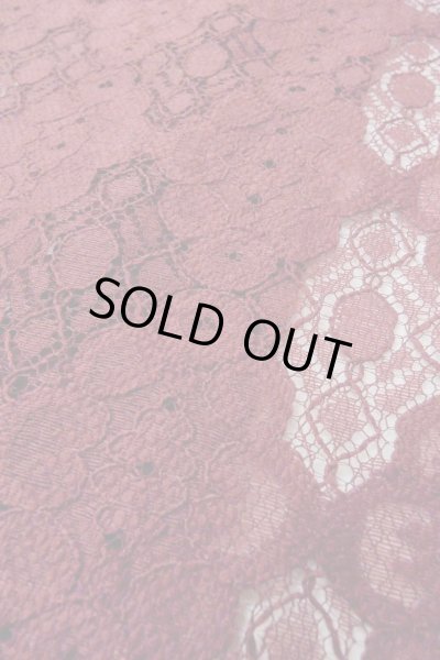 画像8: O0909L 女性用羽織  化繊 深い赤色, 花 【中古】【USED】【リサイクル】 ★★★☆☆【O0909L】 (8)