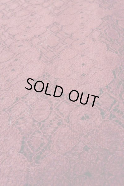 画像9: O0909L 女性用羽織  化繊 深い赤色, 花 【中古】【USED】【リサイクル】 ★★★☆☆【O0909L】 (9)