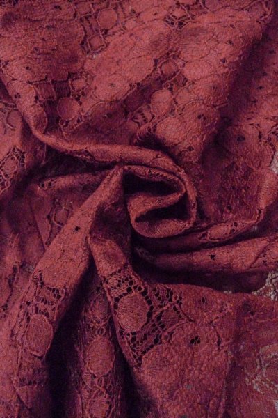 画像12: O0909L 女性用羽織  化繊 深い赤色, 花 【中古】【USED】【リサイクル】 ★★★☆☆【O0909L】 (12)