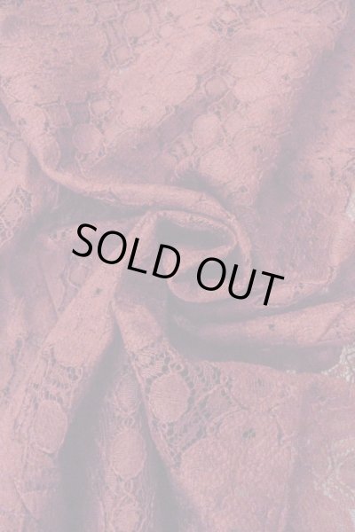 画像12: O0909L 女性用羽織  化繊 深い赤色, 花 【中古】【USED】【リサイクル】 ★★★☆☆【O0909L】 (12)