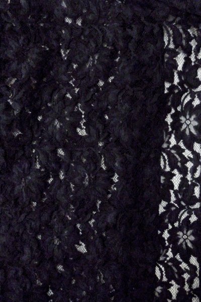 画像3: O0909M 女性用羽織  化繊 黒, 花 【中古】【USED】【リサイクル】 ★★★★☆【O0909M】 (3)