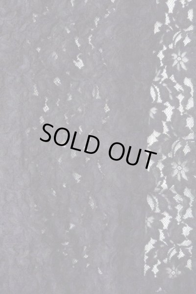 画像4: O0909M 女性用羽織  化繊 黒, 花 【中古】【USED】【リサイクル】 ★★★★☆【O0909M】 (4)