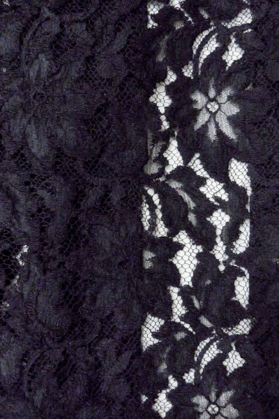 画像6: O0909M 女性用羽織  化繊 黒, 花 【中古】【USED】【リサイクル】 ★★★★☆【O0909M】 (6)