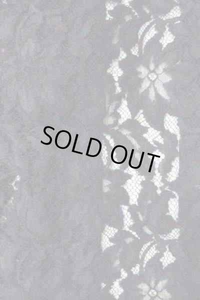 画像6: O0909M 女性用羽織  化繊 黒, 花 【中古】【USED】【リサイクル】 ★★★★☆【O0909M】 (6)