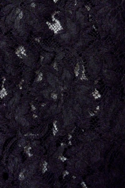 画像7: O0909M 女性用羽織  化繊 黒, 花 【中古】【USED】【リサイクル】 ★★★★☆【O0909M】 (7)