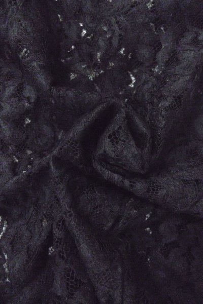 画像11: O0909M 女性用羽織  化繊 黒, 花 【中古】【USED】【リサイクル】 ★★★★☆【O0909M】 (11)