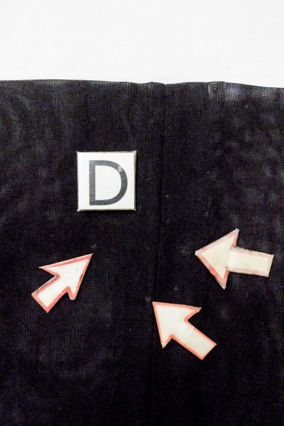 画像17: O0909N 女性用羽織  シルク（正絹） 黒, りんどう 【中古】【USED】【リサイクル】 ★☆☆☆☆【O0909N】 (17)