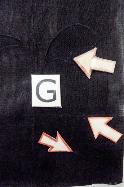 画像20: O0909N 女性用羽織  シルク（正絹） 黒, りんどう 【中古】【USED】【リサイクル】 ★☆☆☆☆【O0909N】 (20)