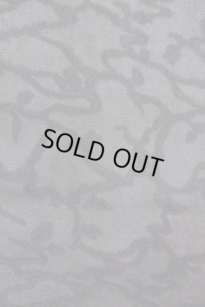 画像6: O0909R 女性用羽織  シルク（正絹） 黒, つた 【中古】【USED】【リサイクル】 ★★★★☆【O0909R】 (6)