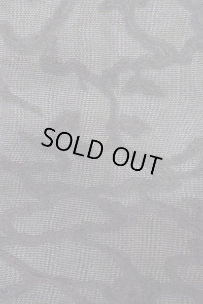 画像7: O0909R 女性用羽織  シルク（正絹） 黒, つた 【中古】【USED】【リサイクル】 ★★★★☆【O0909R】 (7)