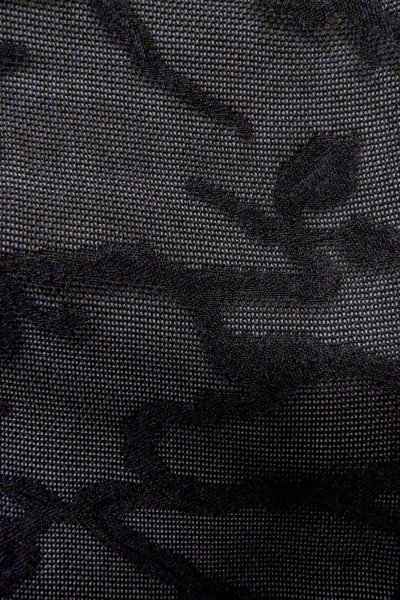 画像8: O0909R 女性用羽織  シルク（正絹） 黒, つた 【中古】【USED】【リサイクル】 ★★★★☆【O0909R】 (8)