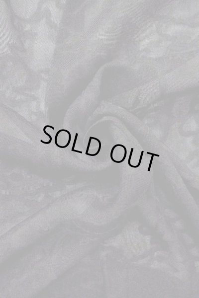 画像13: O0909R 女性用羽織  シルク（正絹） 黒, つた 【中古】【USED】【リサイクル】 ★★★★☆【O0909R】 (13)