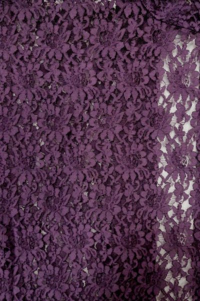 画像3: O0909S 女性用羽織  化繊 深い紫色, 花 【中古】【USED】【リサイクル】 ★★★☆☆【O0909S】 (3)