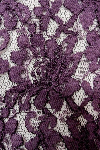 画像6: O0909S 女性用羽織  化繊 深い紫色, 花 【中古】【USED】【リサイクル】 ★★★☆☆【O0909S】 (6)