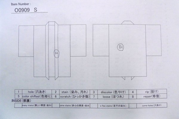 画像13: O0909S 女性用羽織  化繊 深い紫色, 花 【中古】【USED】【リサイクル】 ★★★☆☆【O0909S】 (13)