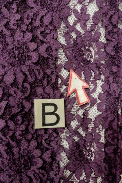 画像15: O0909S 女性用羽織  化繊 深い紫色, 花 【中古】【USED】【リサイクル】 ★★★☆☆【O0909S】 (15)