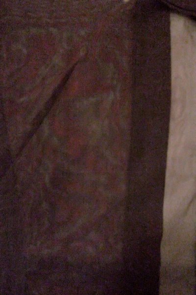 画像3: O0909T 女性用羽織  シルク（正絹） 黒, 花 【中古】【USED】【リサイクル】 ★★★★☆【O0909T】 (3)