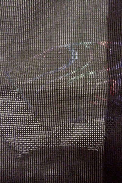 画像6: O0909U 女性用羽織  シルク（正絹） 黒, 流水 【中古】【USED】【リサイクル】 ★★★★☆【O0909U】 (6)