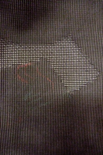 画像7: O0909U 女性用羽織  シルク（正絹） 黒, 流水 【中古】【USED】【リサイクル】 ★★★★☆【O0909U】 (7)