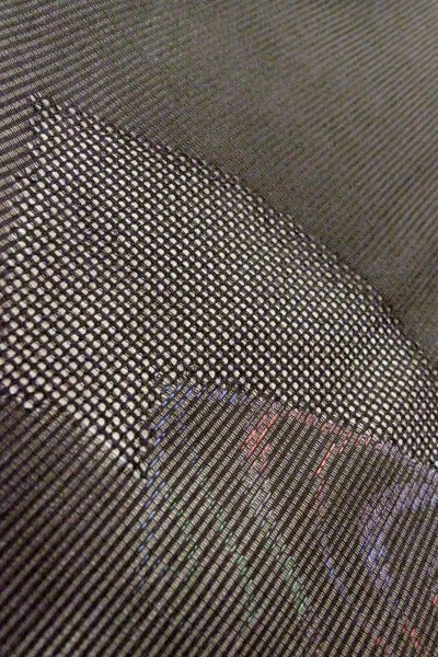 画像9: O0909U 女性用羽織  シルク（正絹） 黒, 流水 【中古】【USED】【リサイクル】 ★★★★☆【O0909U】 (9)