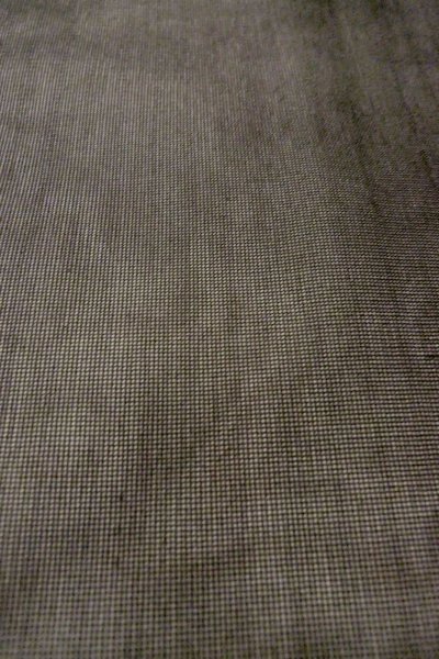 画像7: O0909V 女性用羽織  シルク（正絹） 黒, 縞 【中古】【USED】【リサイクル】 ★★★★☆【O0909V】 (7)