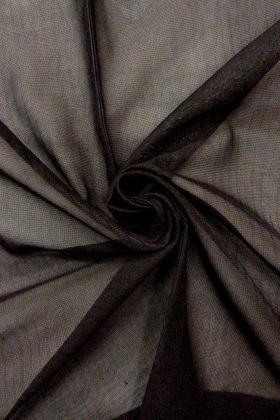 画像9: O0909V 女性用羽織  シルク（正絹） 黒, 縞 【中古】【USED】【リサイクル】 ★★★★☆【O0909V】 (9)