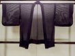 画像2: O0909X 女性用羽織  シルク（正絹） 深い紫色, 幾何学模様 【中古】【USED】【リサイクル】 ★★★★☆【O0909X】 (2)