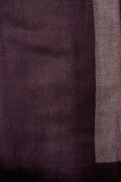 画像4: O0909X 女性用羽織  シルク（正絹） 深い紫色, 幾何学模様 【中古】【USED】【リサイクル】 ★★★★☆【O0909X】 (4)