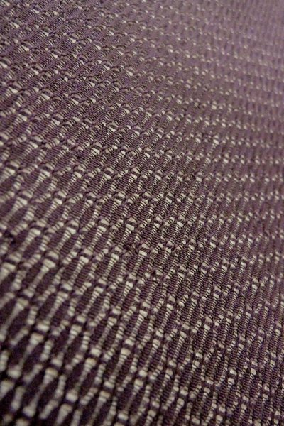 画像7: O0909X 女性用羽織  シルク（正絹） 深い紫色, 幾何学模様 【中古】【USED】【リサイクル】 ★★★★☆【O0909X】 (7)