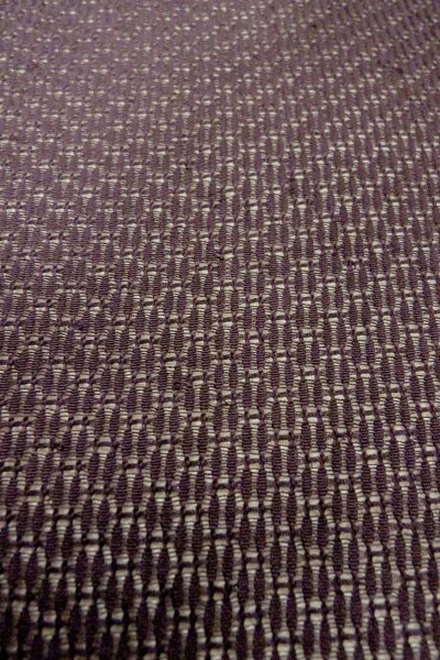 画像8: O0909X 女性用羽織  シルク（正絹） 深い紫色, 幾何学模様 【中古】【USED】【リサイクル】 ★★★★☆【O0909X】 (8)