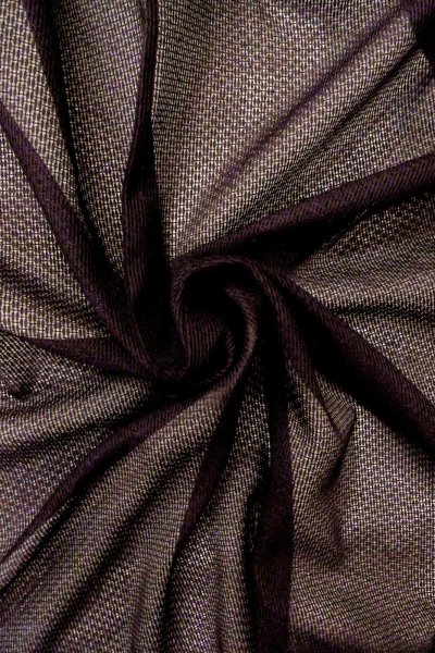 画像10: O0909X 女性用羽織  シルク（正絹） 深い紫色, 幾何学模様 【中古】【USED】【リサイクル】 ★★★★☆【O0909X】 (10)