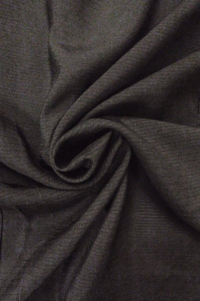 画像10: O0909Y 女性用羽織  シルク（正絹） 黒,  【中古】【USED】【リサイクル】 ★★★☆☆【O0909Y】 (10)